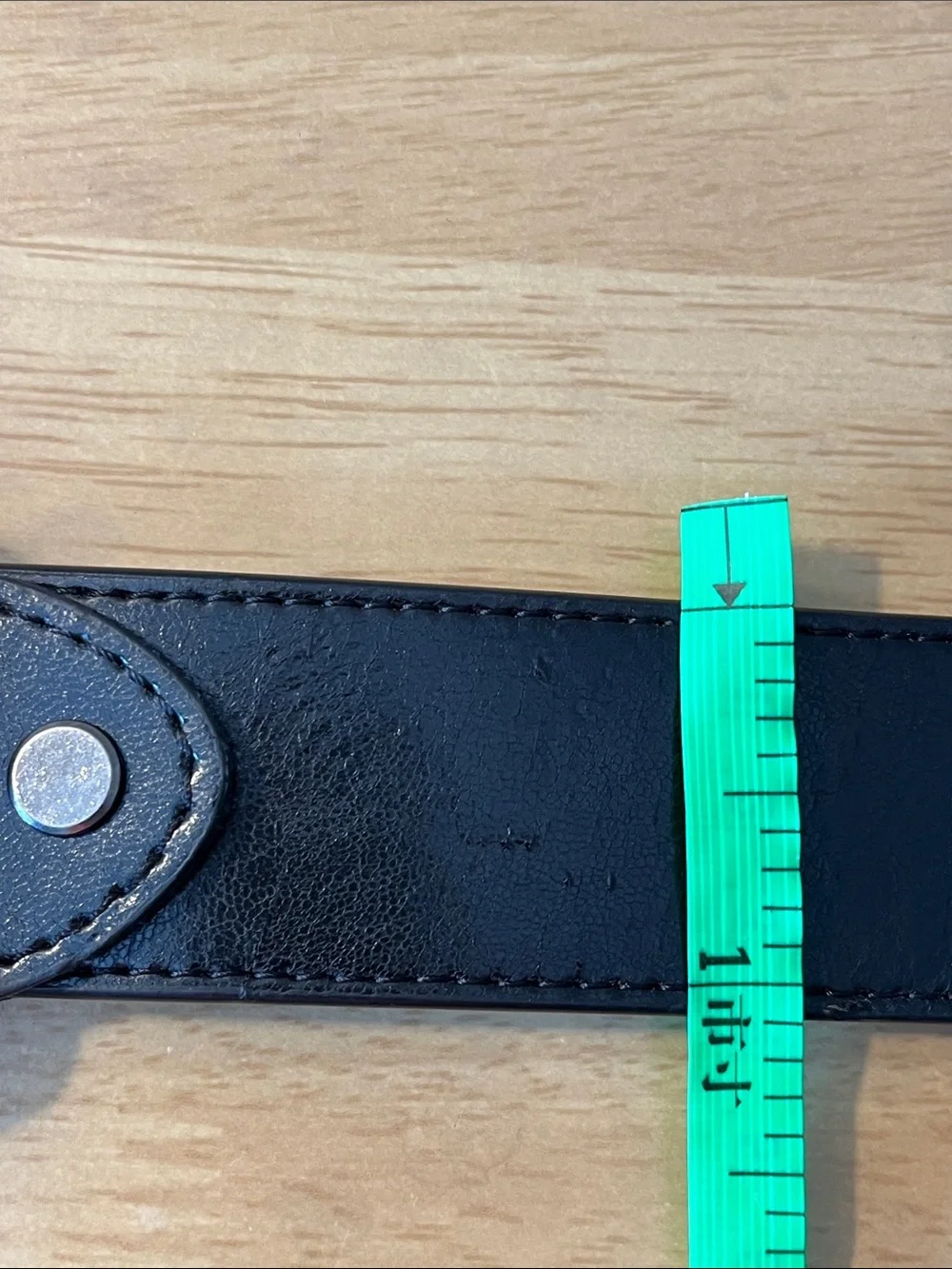 Classic Black Leather Men's Belt